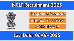 NCLT Programmer Recruitment 2025 - Apply Offline for 01 Posts
