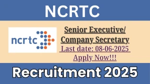 NCRTC Senior Executive/ Company Secretary Recruitment 2025 - Apply Online