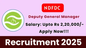 NDFDC Deputy General Manager Recruitment 2025 - Apply Offline