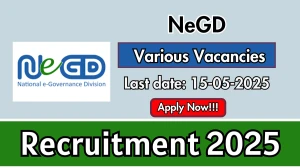 NeGD Recruitment 2025 - Apply Online for 06 Executive Assistant, Database Administrator and More Posts
