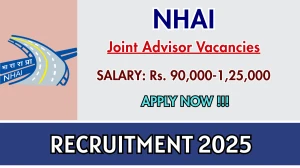 NHAI Joint Advisor Recruitment 2025 - Apply Online for 02 Posts NHAI Joint Advisor Recruitment 2025 - Apply Online for 02 Posts