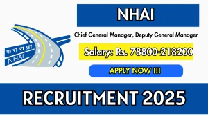 NHAI Recruitment 2025 - Apply Online for 05 Chief General Manager, Deputy General Manager Posts NHAI Recruitment 2025 - Apply Online for 05 Chief General Manager, Deputy General Manager Posts
