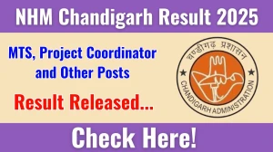 NHM Chandigarh MTS, Project Coordinator and Other Posts Result 2025 Out at nrhmchd.gov.in, Direct Link to Download Result PDF Here NHM Chandigarh MTS, Project Coordinator and Other Posts Result 2025 Out at nrhmchd.gov.in, Direct Link to Download Result PDF Here