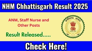 NHM Chhattisgarh ANM, Staff Nurse and Other Posts Result 2025 Out at rajnandgaon.nic.in, Direct Link to Download Result PDF Here NHM Chhattisgarh ANM, Staff Nurse and Other Posts Result 2025 Out at rajnandgaon.nic.in, Direct Link to Download Result PDF Here