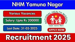 NHM Yamuna Nagar Recruitment 2025 - Apply Offline for 16 Medical Officer, Physician and Other Posts