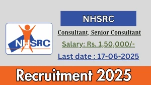 NHSRC Recruitment 2025 - Apply Online for Consultant, Senior Consultant Posts