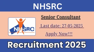 NHSRC Senior Consultant Recruitment 2025 - Apply Online
