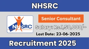 NHSRC Senior Consultant Recruitment 2025 - Apply Online