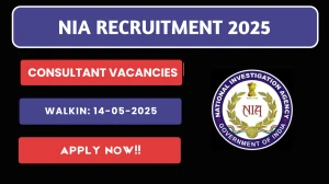 NIA Consultant Recruitment 2025 – Walk in for 06 Posts