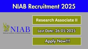 NIAB Research Associate II Recruitment 2025 - Apply Online