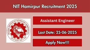 NIT Hamirpur Assistant Engineer Recruitment 2025 - Apply Offline