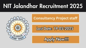 NIT Jalandhar Consultancy Project staff Recruitment 2025 - Apply Offline NIT Jalandhar Consultancy Project staff Recruitment 2025 - Apply Offline