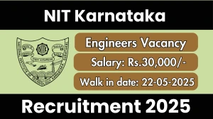 NIT Karnataka Engineers Recruitment 2025 – Walk in