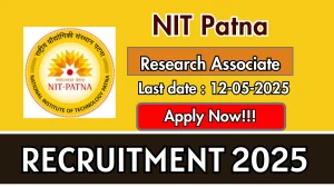 NIT Patna Research Associate Recruitment 2025 - Apply Offline