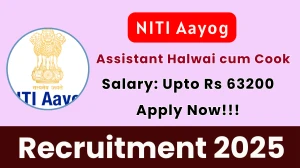 NITI Aayog Assistant Halwai cum Cook Recruitment 2025 - Apply Offline for 01 Posts NITI Aayog Assistant Halwai cum Cook Recruitment 2025 - Apply Offline for 01 Posts