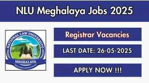 NLU Meghalaya Registrar Recruitment 2025 - Apply Online NLU Meghalaya Registrar Recruitment 2025 - Apply Online