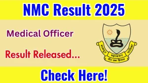 NMC Medical Officer Result 2025 Out at nmcnagpur.gov.in, Direct Link to Download Result PDF Here NMC Medical Officer Result 2025 Out at nmcnagpur.gov.in, Direct Link to Download Result PDF Here
