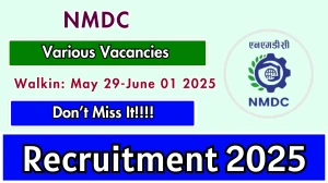 NMDC Recruitment 2025 – Walk in for Ward Attendant, Staff Nurse  and Other Posts