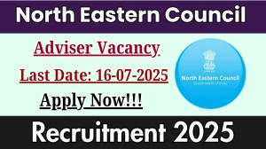 North Eastern Council Adviser Recruitment 2025 - Apply Offline