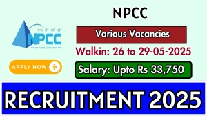 NPCC Recruitment 2025 – Walk in for 25 Assistant, Junior Engineer and Other Posts NPCC Recruitment 2025 – Walk in for 25 Assistant, Junior Engineer and Other Posts