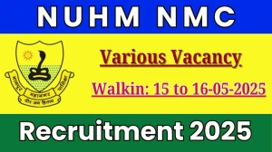 NUHM NMC Medical Officer Recruitment 2025 – Walk in for 47 Posts