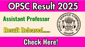 OPSC Assistant Professor Result 2025 Out at opsc.gov.in, Direct Link to Download Result PDF Here OPSC Assistant Professor Result 2025 Out at opsc.gov.in, Direct Link to Download Result PDF Here