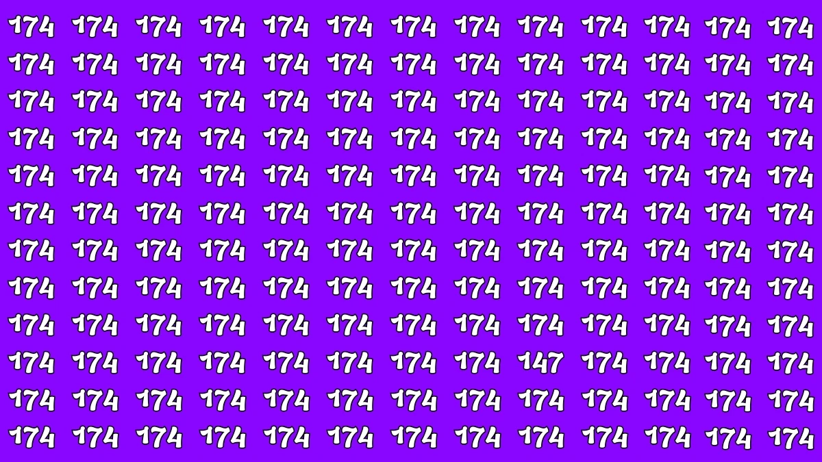 Optical Illusion 8 Seconds Challenge: Only People with Eagle Eyes Can spot the Number 147
