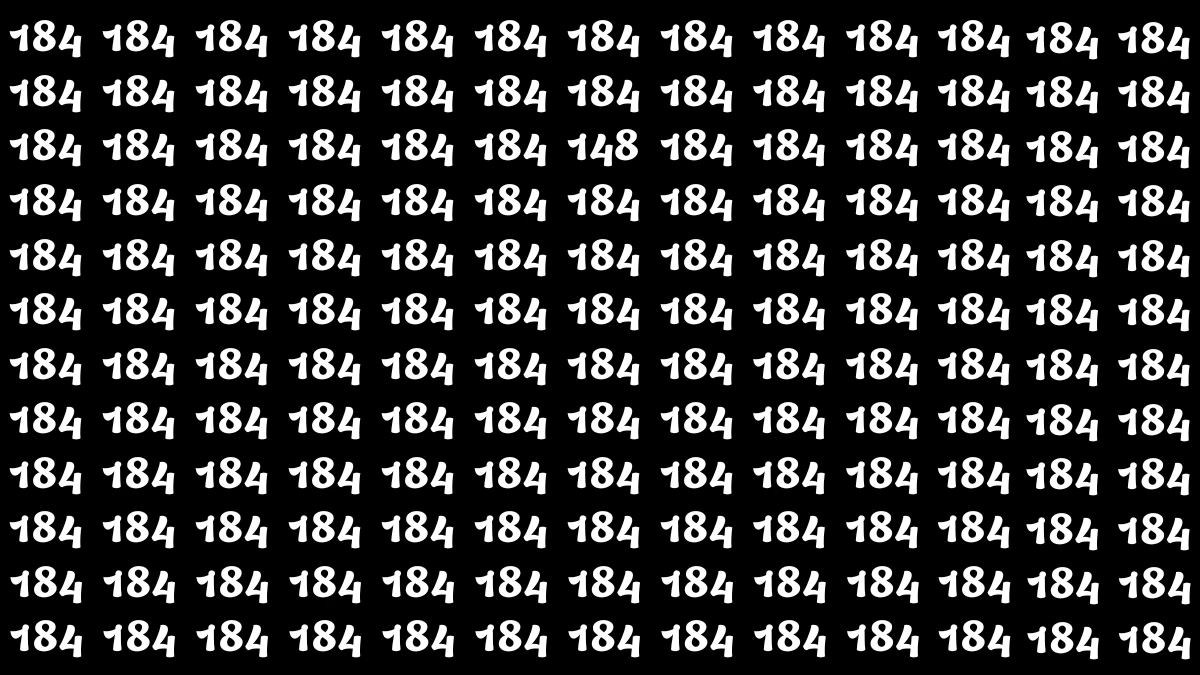 Optical Illusion 8 Seconds Challenge: Only People with Eagle Eyes Can spot the Number 148