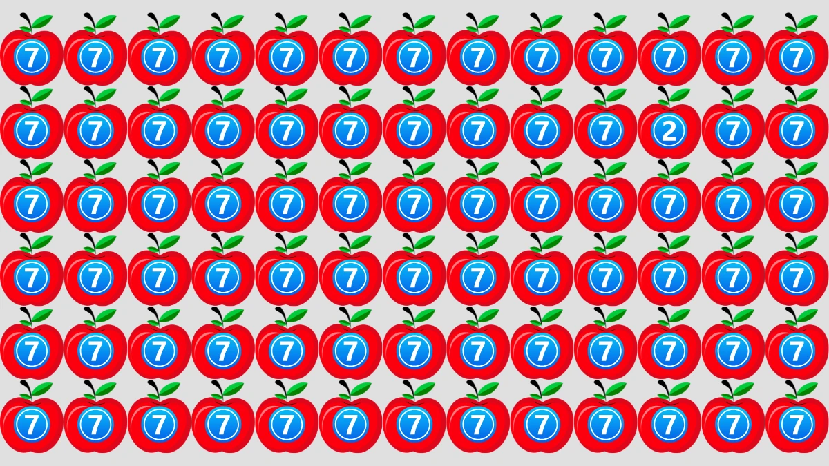 Optical Illusion IQ Test: Are You A Genius? Within 5 Seconds Spot The Number 2 among 7