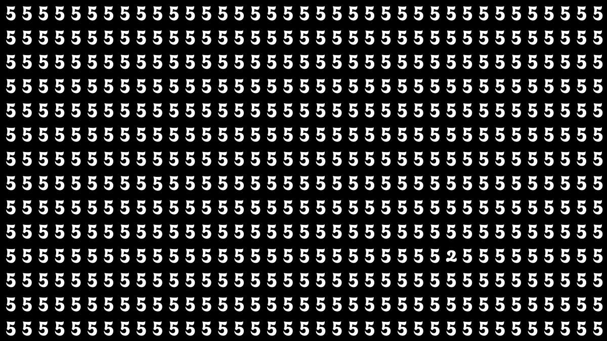 Optical Illusion IQ Test: Are You A Genius? Within 6 Seconds Spot The Number 2 among 5