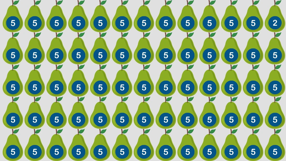 Optical Illusion IQ Test: Are You A Genius? Within 6 Seconds Spot The Number 2 among 5