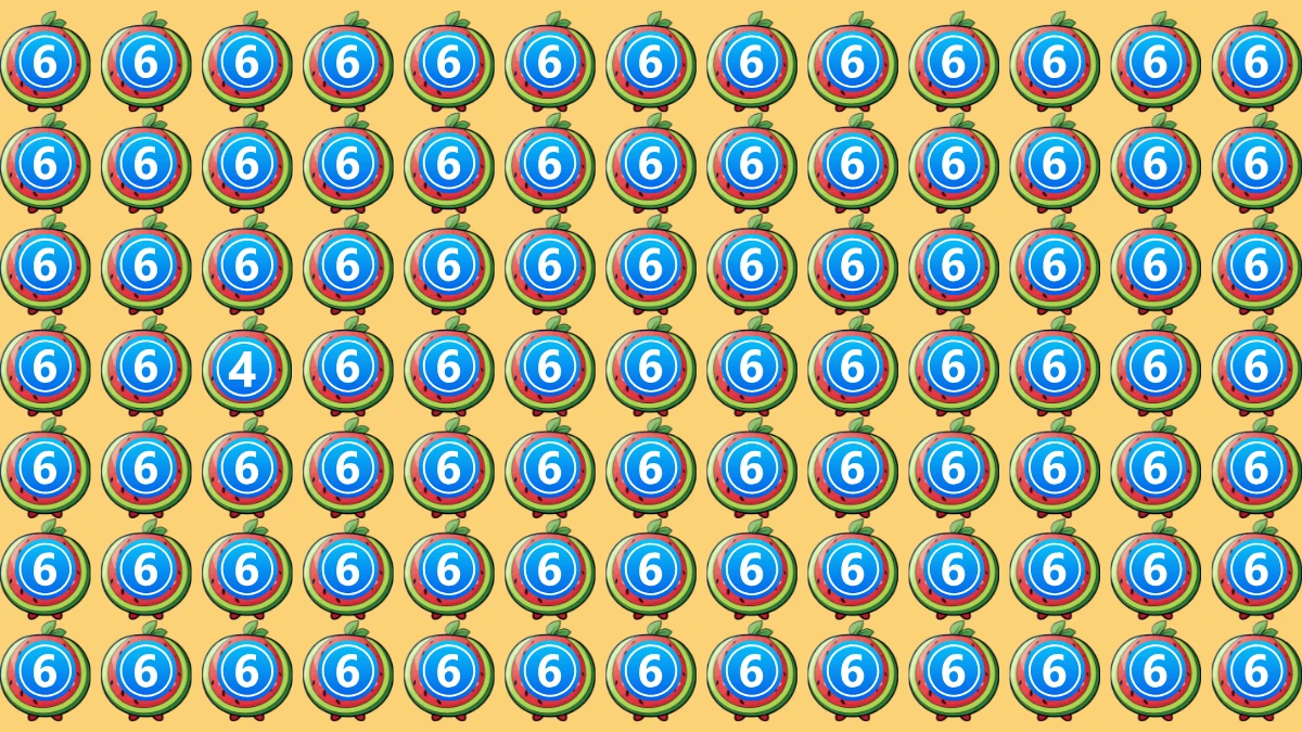 Optical Illusion IQ Test: Are You A Genius? Within 6 Seconds Spot The Number 4 among 6
