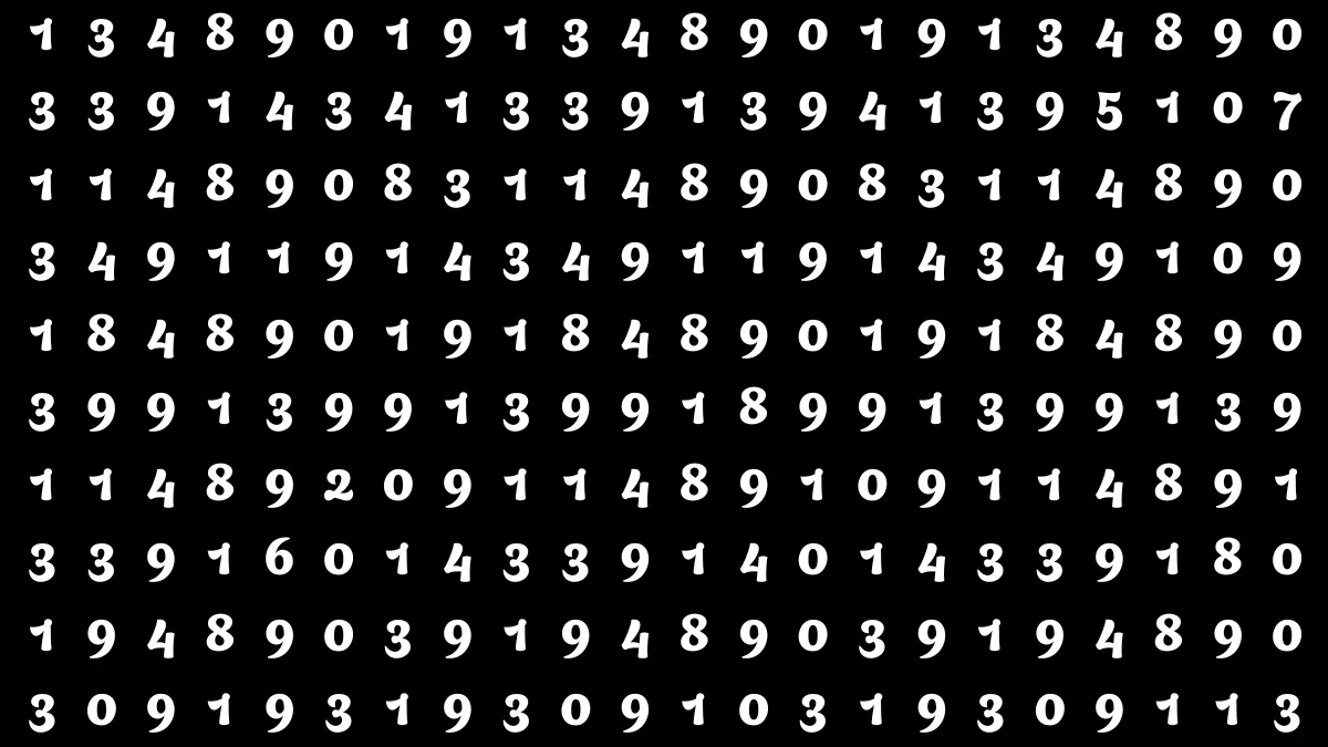 Optical Illusion: Within 5 Seconds Spot The Number 2,5,6,7