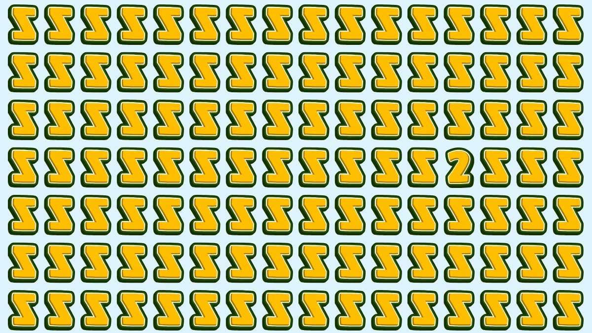 Optical Illusion: Within 5 Seconds Spot The Number 2 among Inverted Z