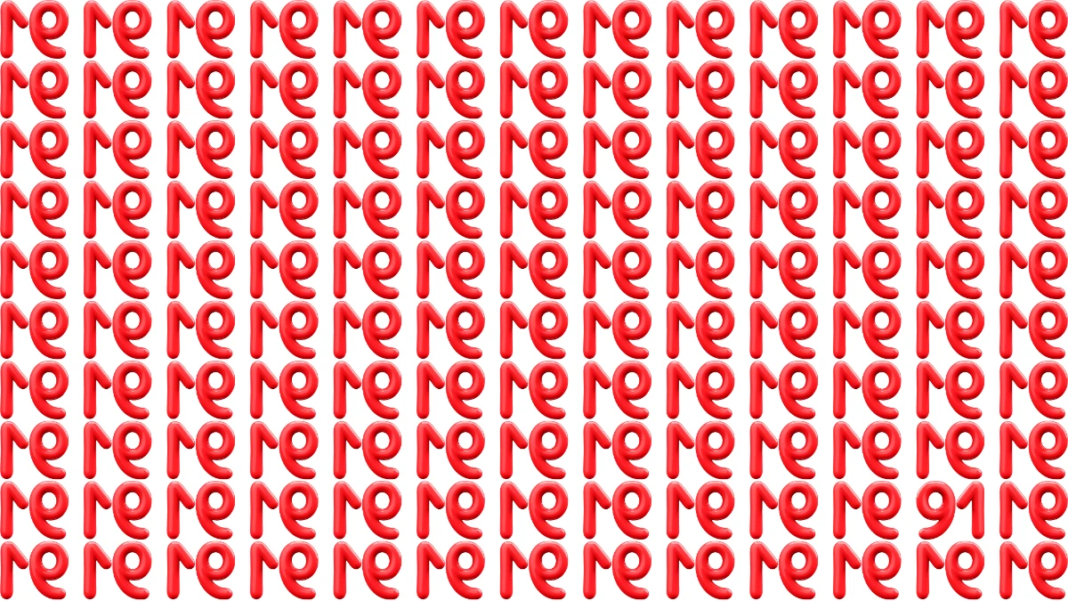 Optical Illusion: Within 6 Seconds Spot The Number 91 among Inverted 91