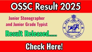 OSSC Junior Stenographer and Junior Grade Typist Result 2025 Out at ossc.gov.in, Direct Link to Download Result PDF Here