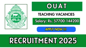 OUAT Recruitment 2025 - Apply Offline for 04 Professor, Associate Professor and More Posts OUAT Recruitment 2025 - Apply Offline for 04 Professor, Associate Professor and More Posts