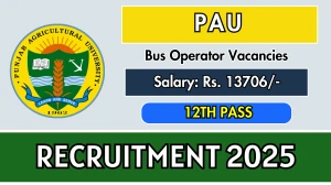 PAU Bus Operator Recruitment 2025 - Apply Offline for 01 Posts