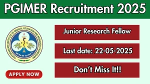 PGIMER Junior Research Fellow Recruitment 2025 - Apply Offline PGIMER Junior Research Fellow Recruitment 2025 - Apply Offline