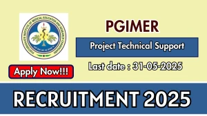 PGIMER Project Technical Support III Recruitment 2025 - Apply Offline