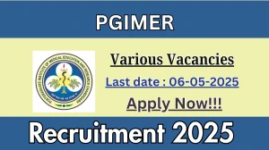 PGIMER Recruitment 2025 - Apply Offline for 04 Project Nurse, Project Research Scientist and More Posts PGIMER Recruitment 2025 - Apply Offline for 04 Project Nurse, Project Research Scientist and More Posts