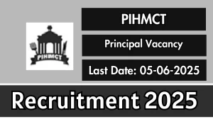 PIHMCT Principal Recruitment 2025 - Apply Offline