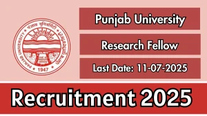 Punjab University Research Fellow Recruitment 2025 - Apply Offline
