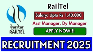 RailTel Recruitment 2025 - Apply Online for 48 Assistant Manager, Deputy Manager Posts