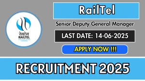 RailTel Senior Deputy General Manager Recruitment 2025 - Apply Offline for 01 Posts RailTel Senior Deputy General Manager Recruitment 2025 - Apply Offline for 01 Posts