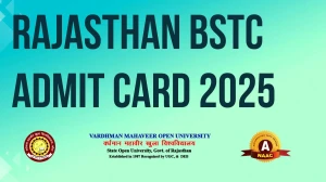 Rajasthan BSTC Admit Card 2025 Release Soon Download Online @ vmou.ac.in Check Rajasthan BSTC Date
