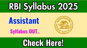 RBI Assistant Syllabus 2025 Out Direct Link to Download Syllabus PDF here