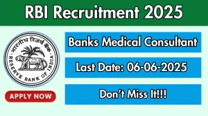 RBI Banks Medical Consultant Recruitment 2025 - Apply Offline for 13 Posts