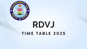 RDVJ Time Table 2025 Announced @ rdunijbpin.org Details Here