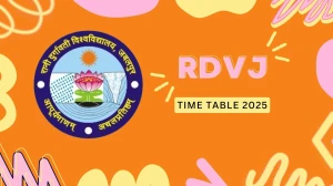 RDVJ Time Table 2025 Announced @ rdunijbpin.org Details Here RDVJ Time Table 2025 Announced @ rdunijbpin.org Details Here